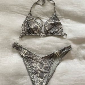 Frankies bikinis python bikini